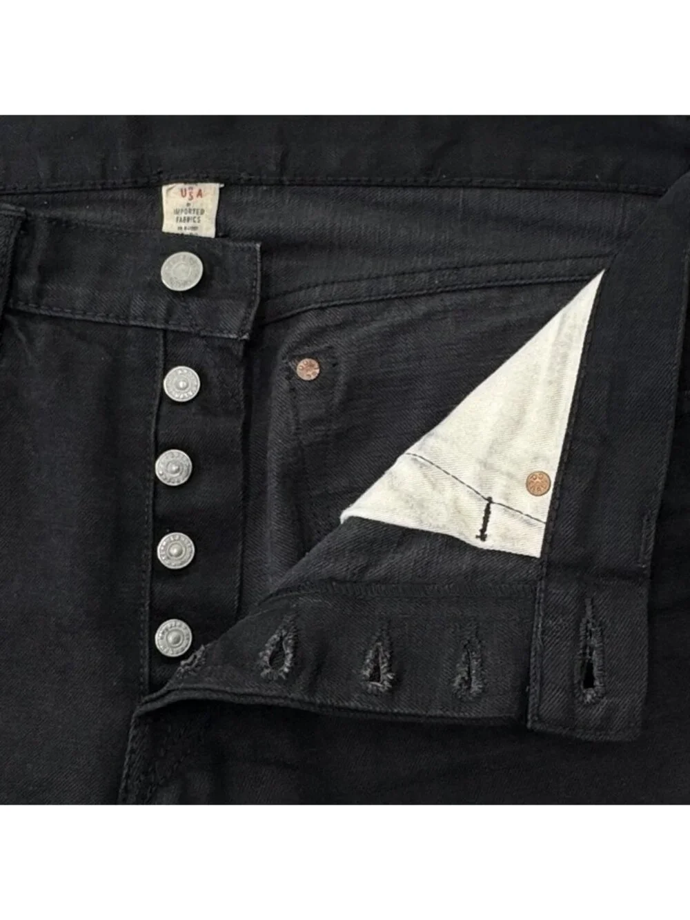 RRL Double RL Japanese Selvedge Denim Jeans Men’s 33x32 Black Slim Fit USA Made